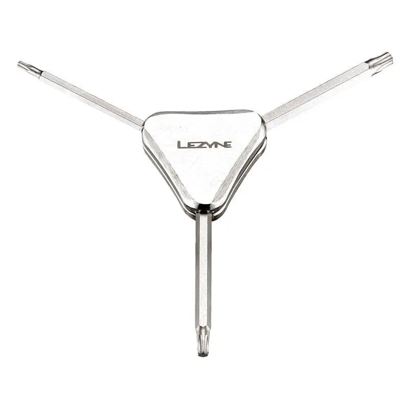 Lezyne Workshop Tool T10 | T25 | T30 / Silver Lezyne - 3 Way Torx Wrench - T10/T25/T30