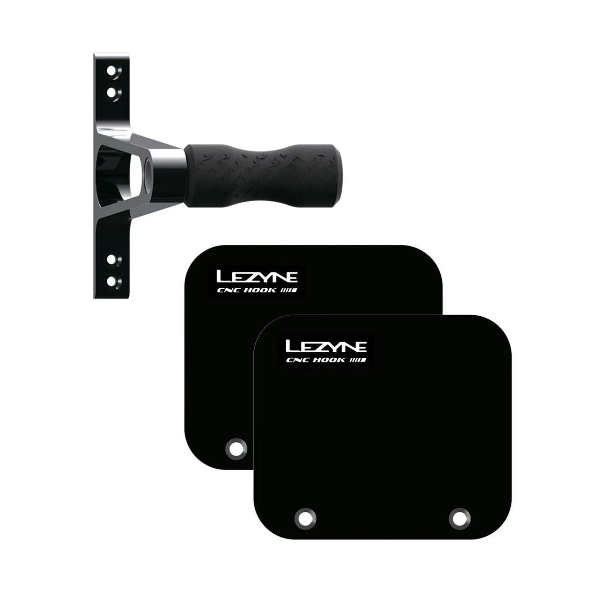 Lezyne Storage Hook universal / Black Lezyne - CNC Alloy Wheel Hook
