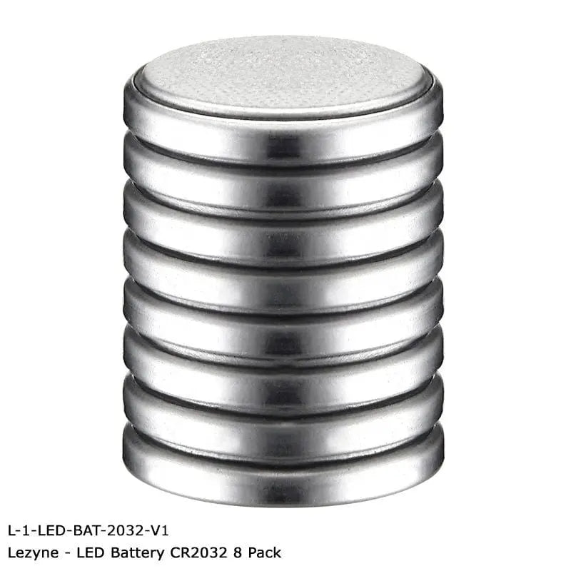 Lezyne Batteries 700mAh / Silver Lezyne - Lithium Battery 8 Pack - 700Mah - Femto