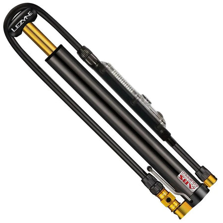 Lezyne Micro Floor Pump 300mm / Black | Gold Lezyne - Micro Floor Drive Digital HVG