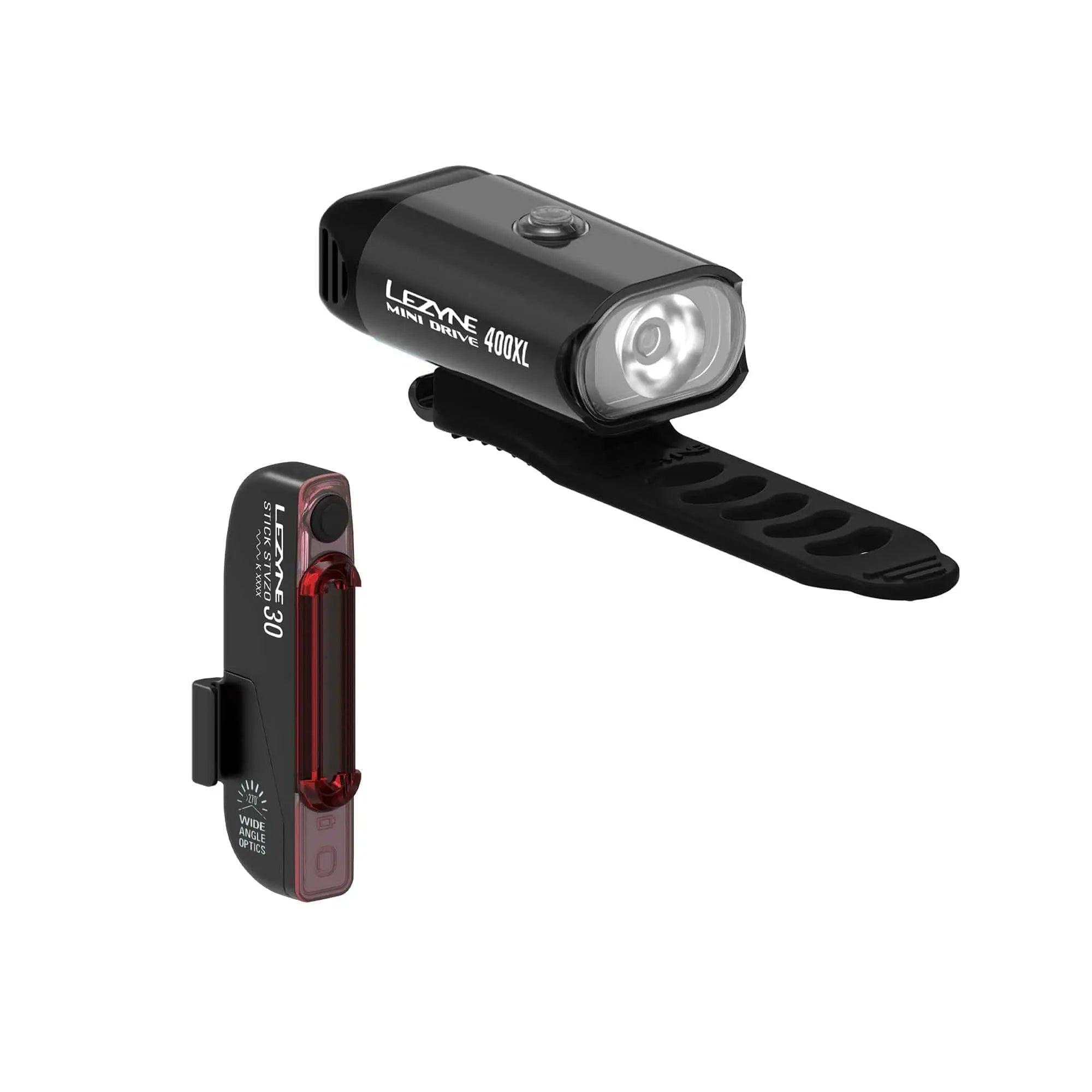 Lezyne Light 400 lumens / Black Lezyne - Mini Drive 400 / Stick Pair