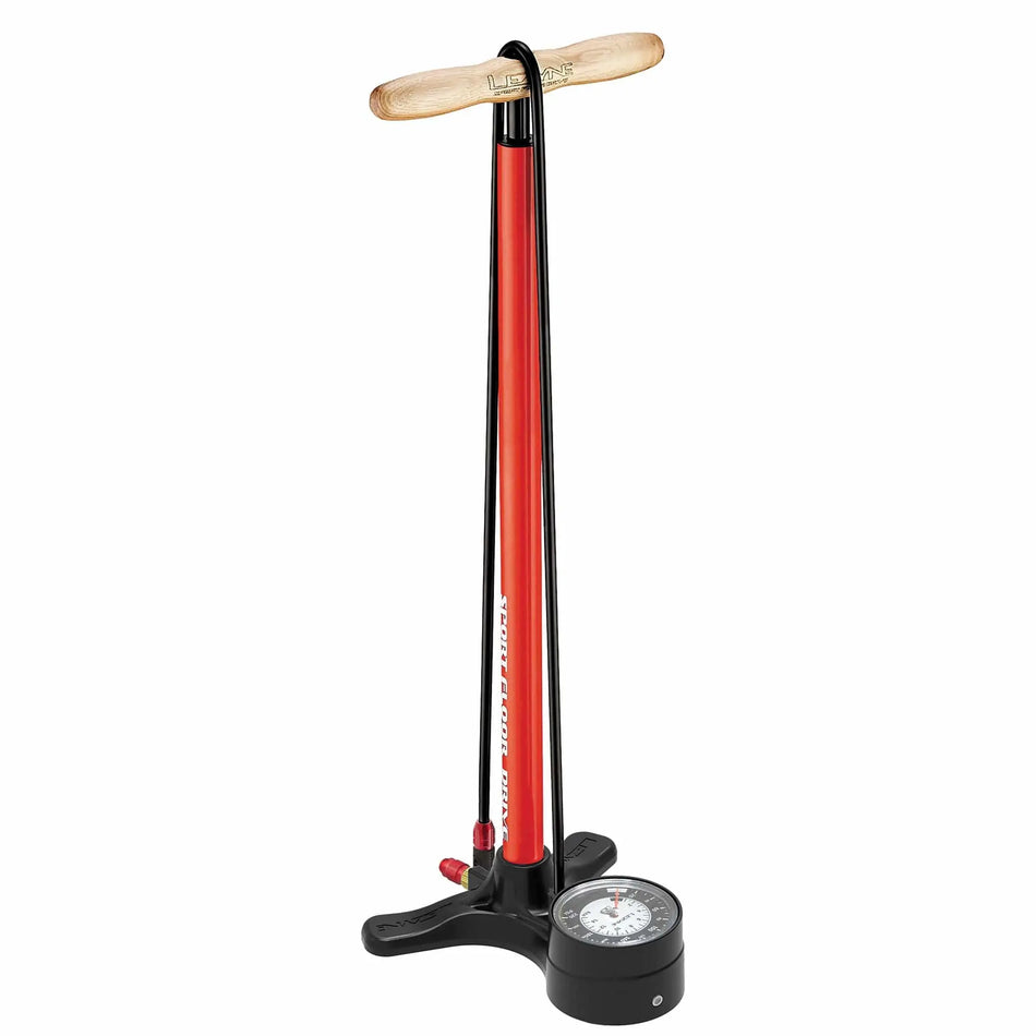 Lezyne Floor Pump 15 x 20 x 63.5 cm / Red Lezyne - Sport Floor Drive - 3.5 Gauge