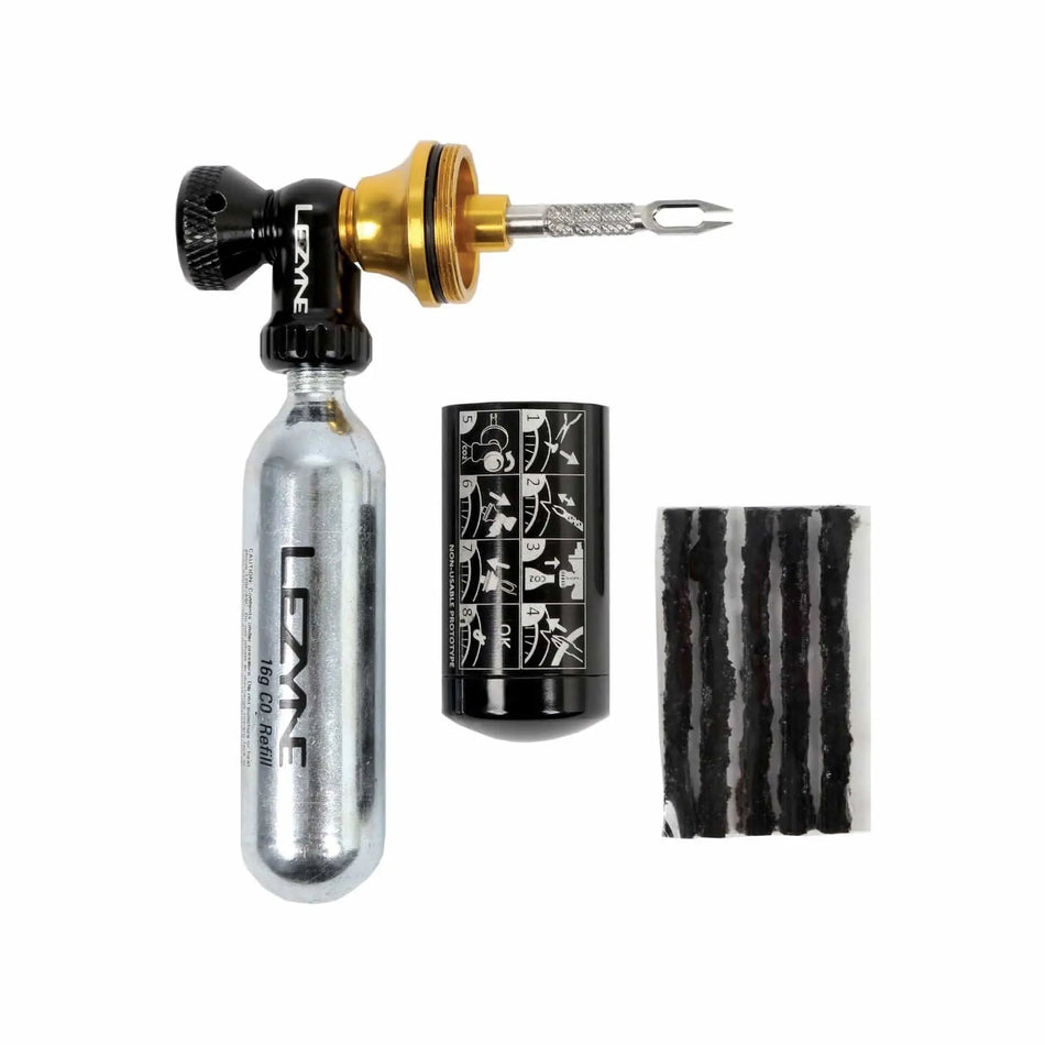 Lezyne Puncture Repair No Cartridge / Silver Lezyne - Tubeless CO2 Blaster