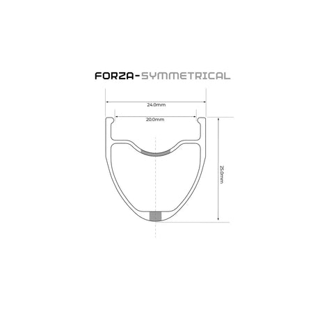 Pacenti Wheelset Forza Rim Brake Wheelset 700c