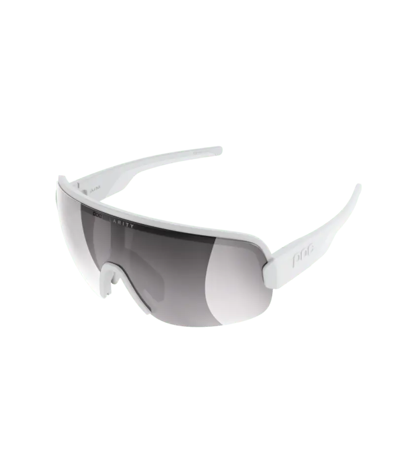 POC Sunglasses Hydrogen White/Clarity Road/Sunny Silver / One Size Aim