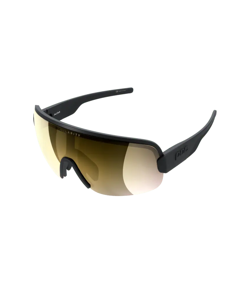 POC Sunglasses Uranium Black/Clarity Road/Partly Sunny Gold / One Size Aim