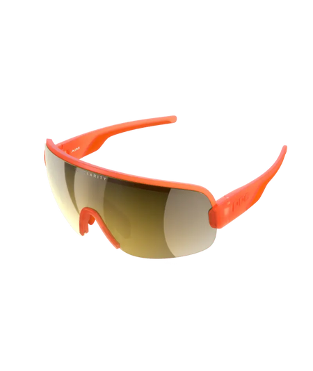 POC Sunglasses Fluo. Orange Translucent/Clarity Road/Partly Sunny Gold / One Size Aim