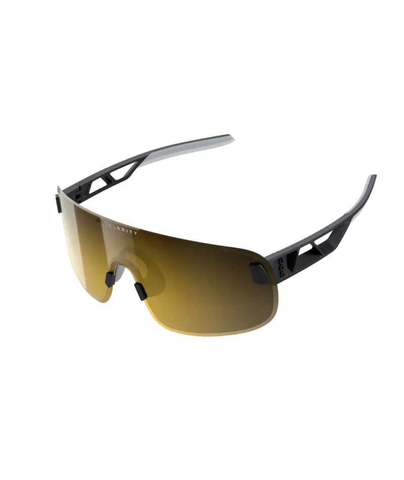 POC Sunglasses Uranium Black/Clarity Road/Partly Sunny Gold / One Size Elicit