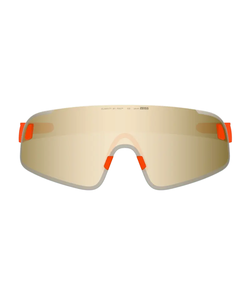 POC Sunglasses Fluo. Orange Translucent/Clarity Road/Partly Sunny Gold / One Size Elicit Toric
