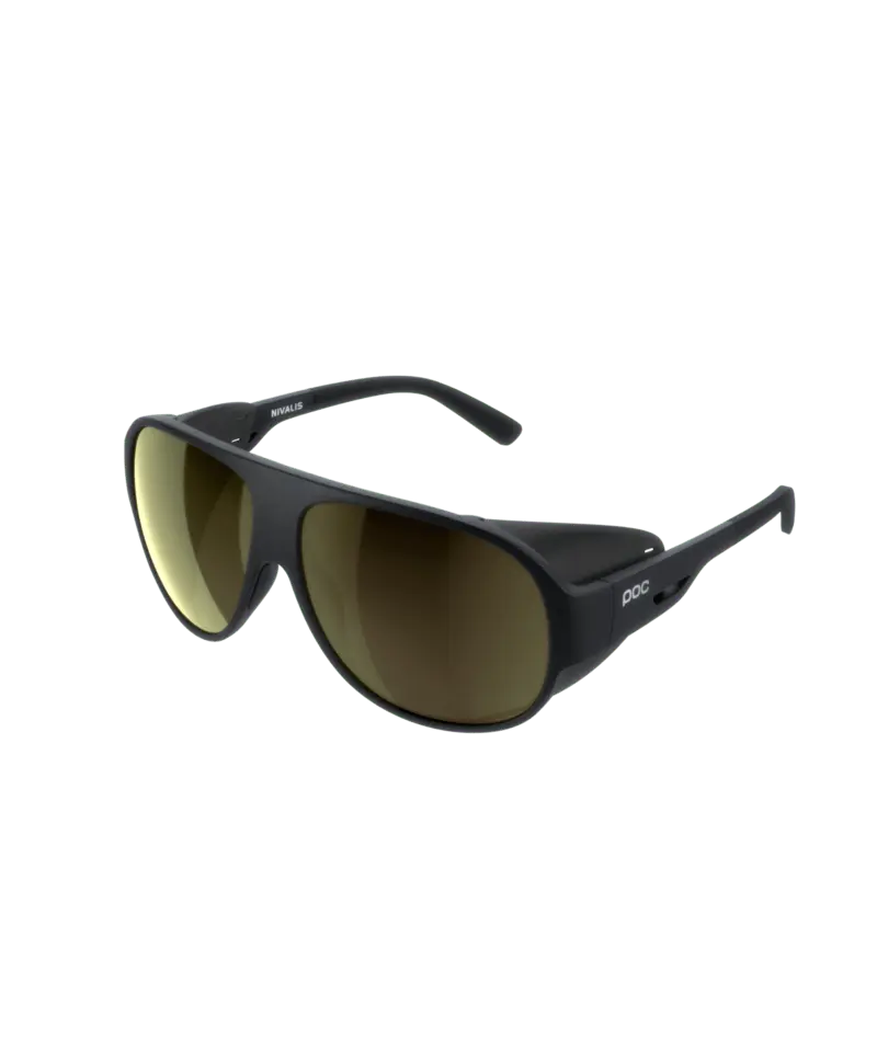 POC Sunglasses Uranium Black/Clarity Universal/Glacial Gold / One Size Nivalis