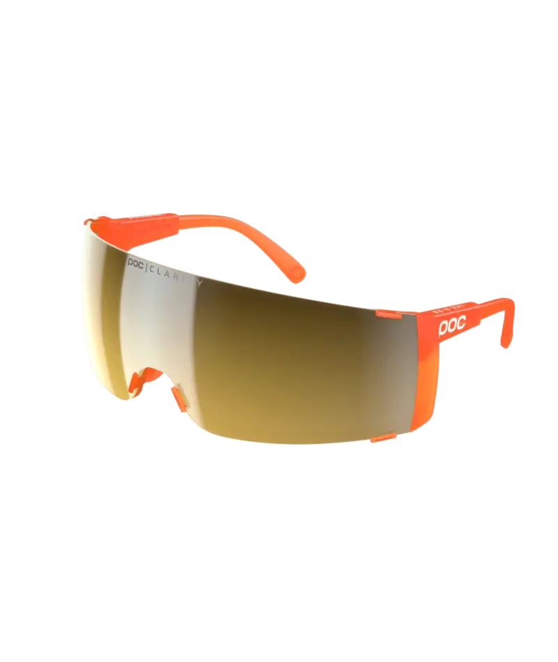 POC Sunglasses Fluorescent Orange Translucent/Clarity Road/Sunny Gold / One Size Propel