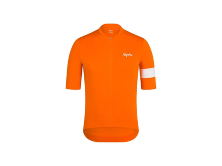 RAPHA Short Sleeve Jersey Rapha Core Cycling Jersey Orange/White