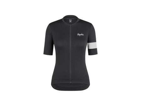 RAPHA Short Sleeve Jersey Rapha Core Women's Cycling Jersey Black/White