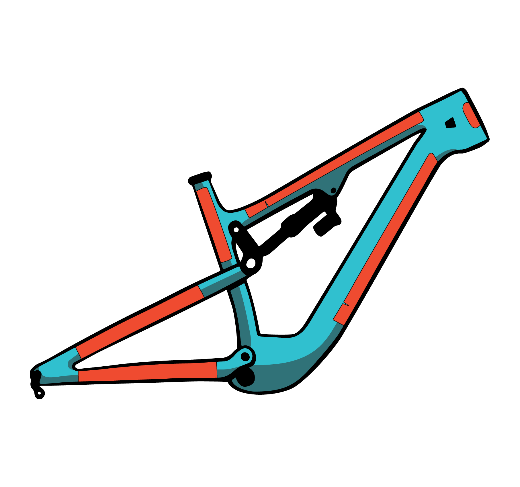 RideWrap Bike Protection RideWrap COVERED eMTB Frame Protection