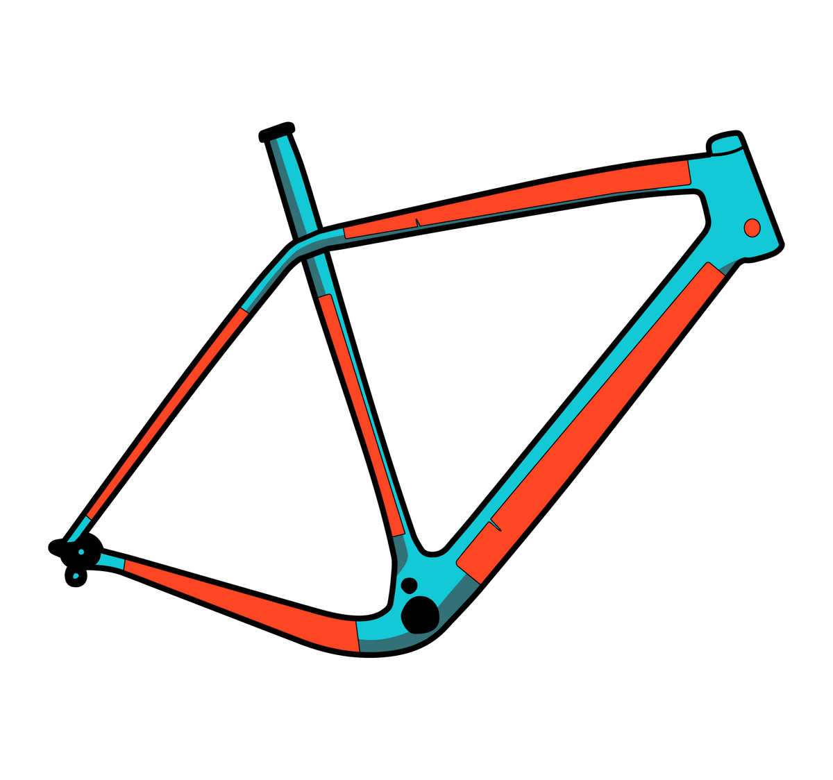 RideWrap Bike Protection RideWrap COVERED Gravel & Road Frame Protection