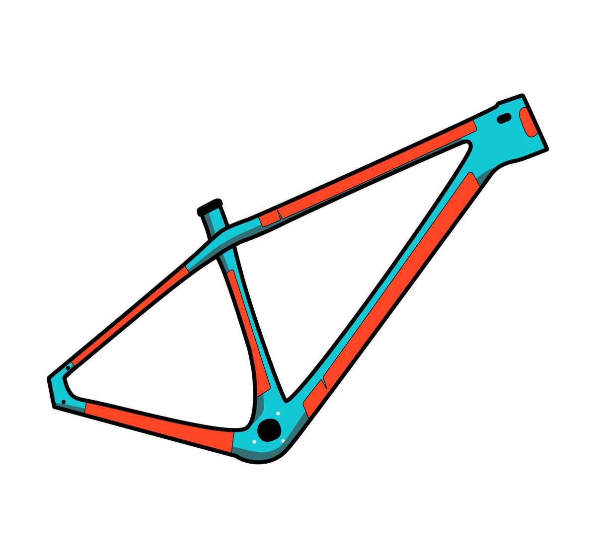 RideWrap Bike Protection RideWrap COVERED MTB Frame Protection Hardtail
