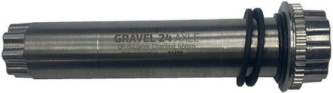 Rotor Axel ROTOR GRAVEL AXLE 24 MM STEEL (ROAD OFFSET)