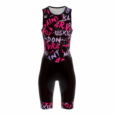 Saint Piran Sports Wear Saint Piran Geddon Pink Triathlon Suit - Sleeveless