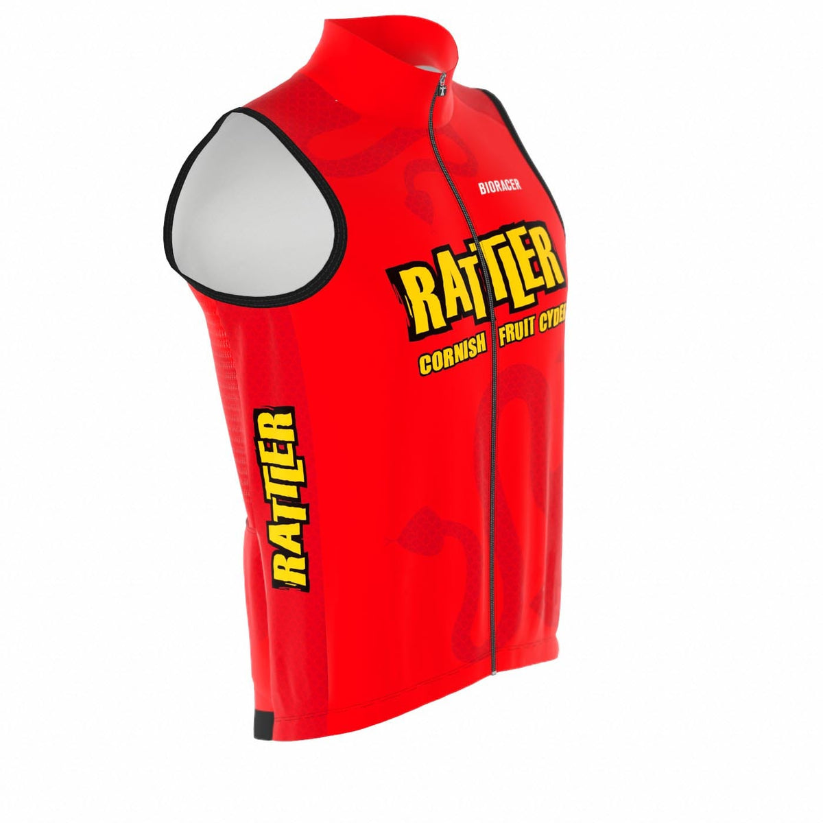 Saint Piran Service Course Gilet Berry Rattler - Gilet High Collar