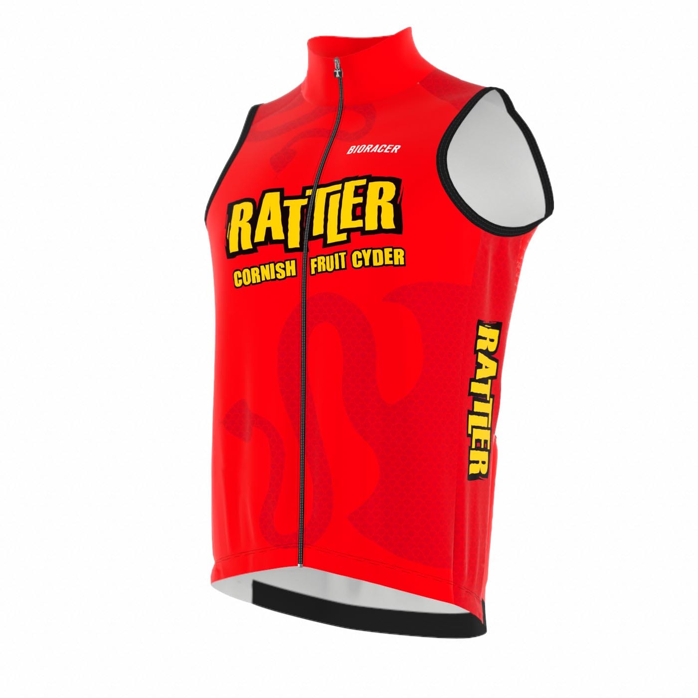 Saint Piran Service Course Gilet Berry Rattler - Gilet High Collar