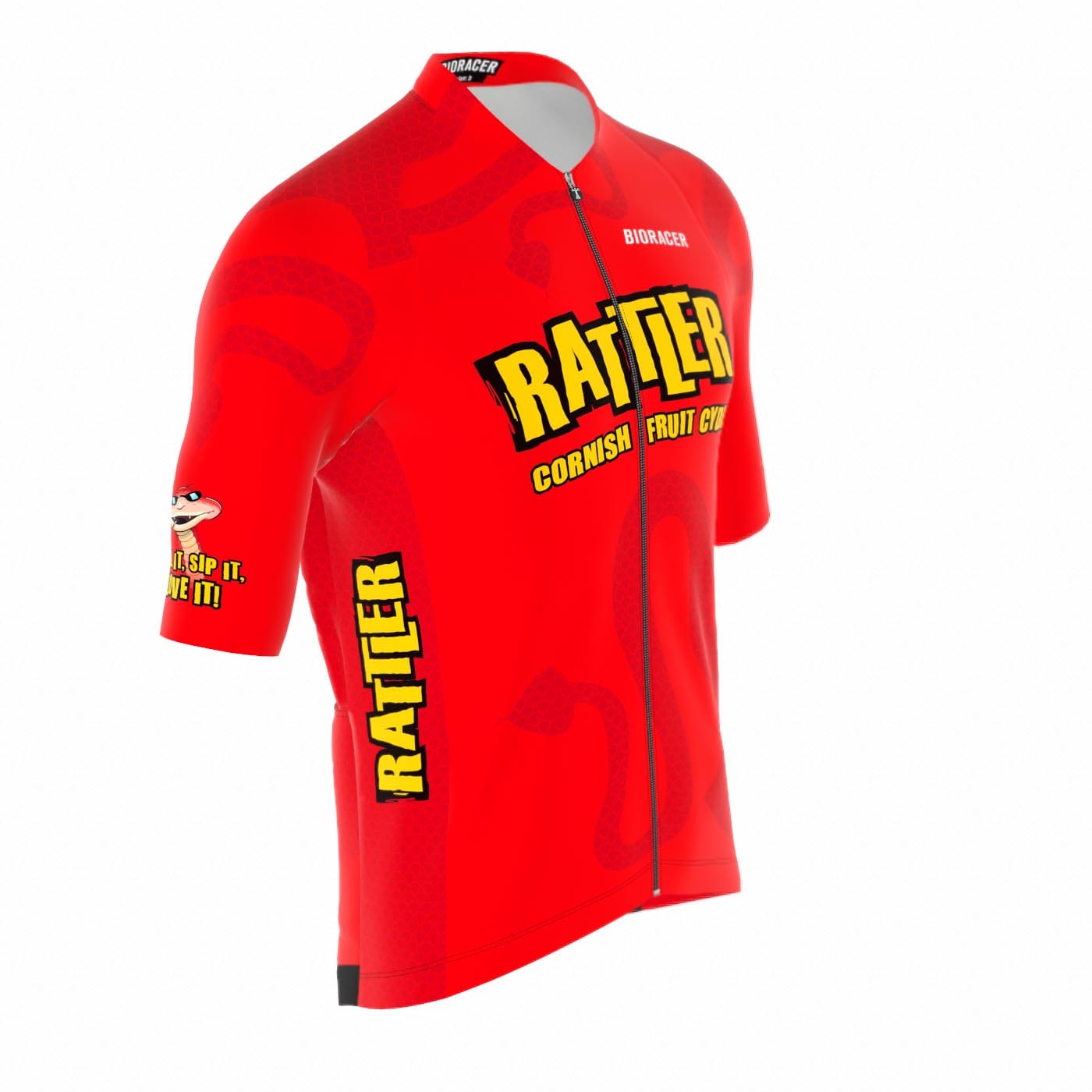 Saint Piran Service Course Short Sleeve Jersey Berry Rattler Jersey - Icon SS