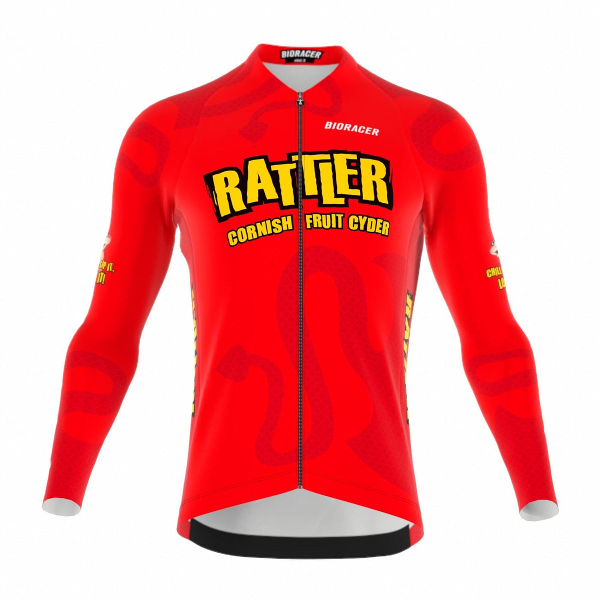 Saint Piran Service Course long Sleeve Jersey Berry Rattler Long Sleeve Cycling Jersey