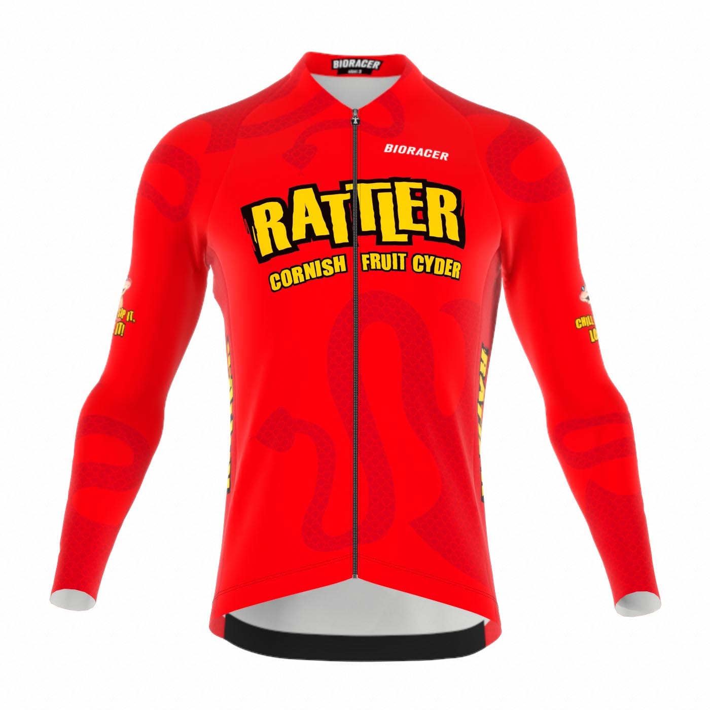 Saint Piran Service Course long Sleeve Jersey Berry Rattler Long Sleeve Cycling Jersey