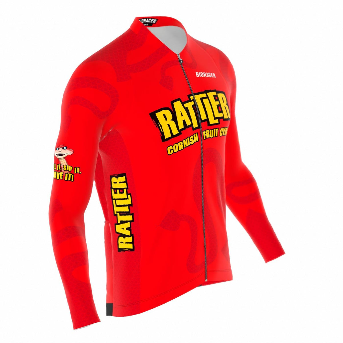 Saint Piran Service Course long Sleeve Jersey Berry Rattler Long Sleeve Cycling Jersey