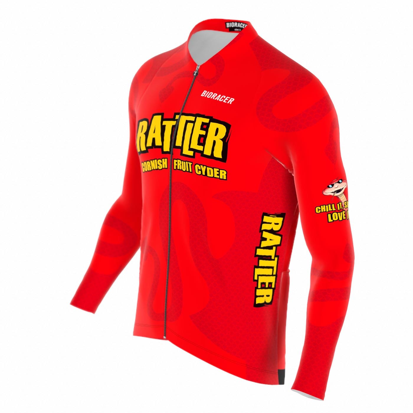 Saint Piran Service Course long Sleeve Jersey Berry Rattler Long Sleeve Cycling Jersey
