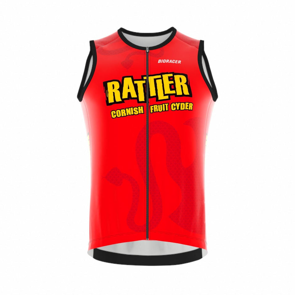 Saint Piran Service Course Gilet Berry Rattler - Wind Gilet Low Neck