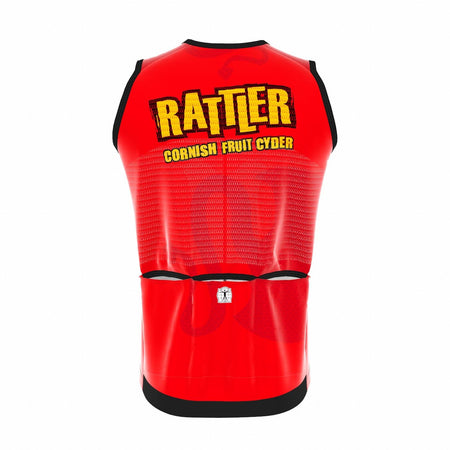 Saint Piran Service Course Gilet Berry Rattler - Wind Gilet Low Neck