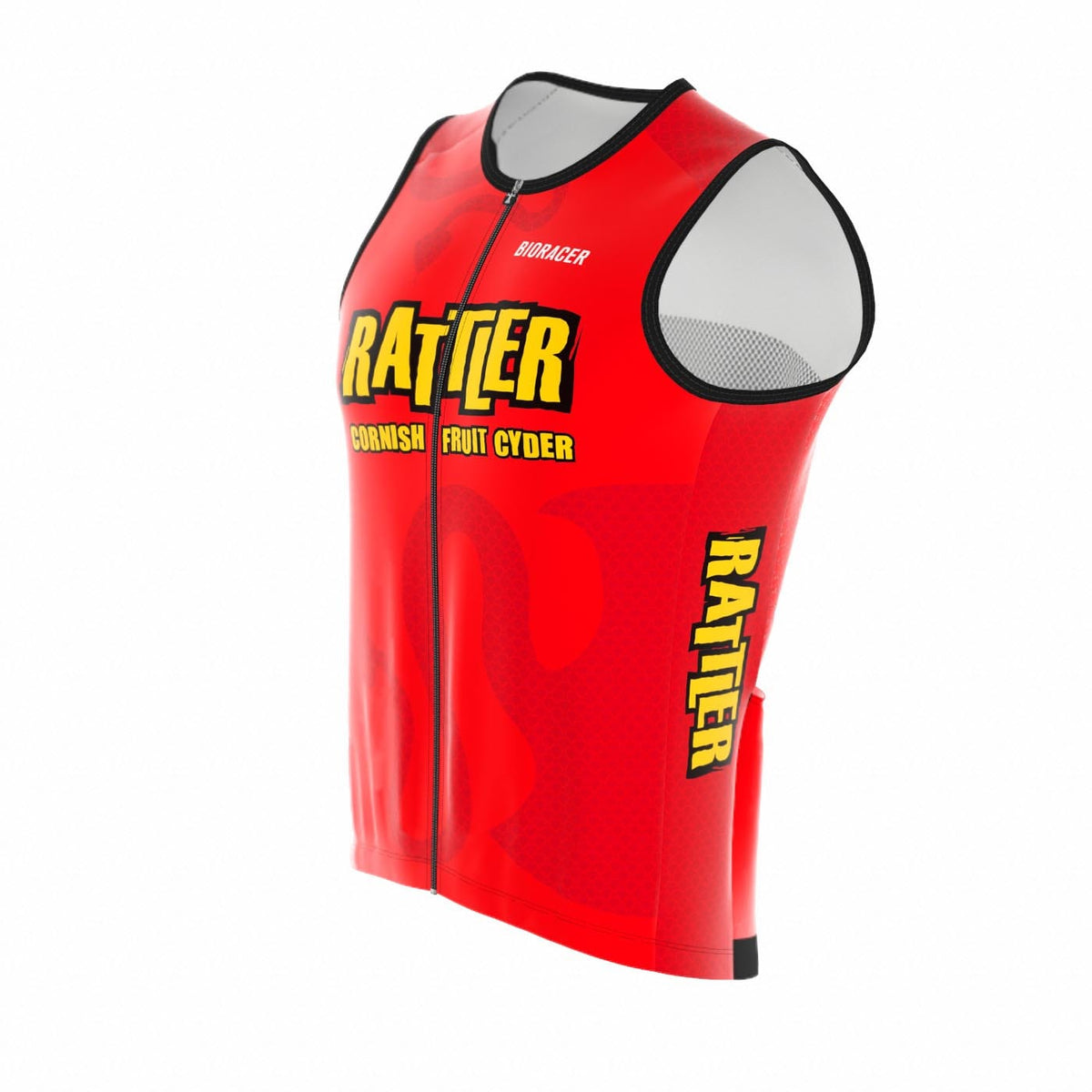 Saint Piran Service Course Gilet Berry Rattler - Wind Gilet Low Neck