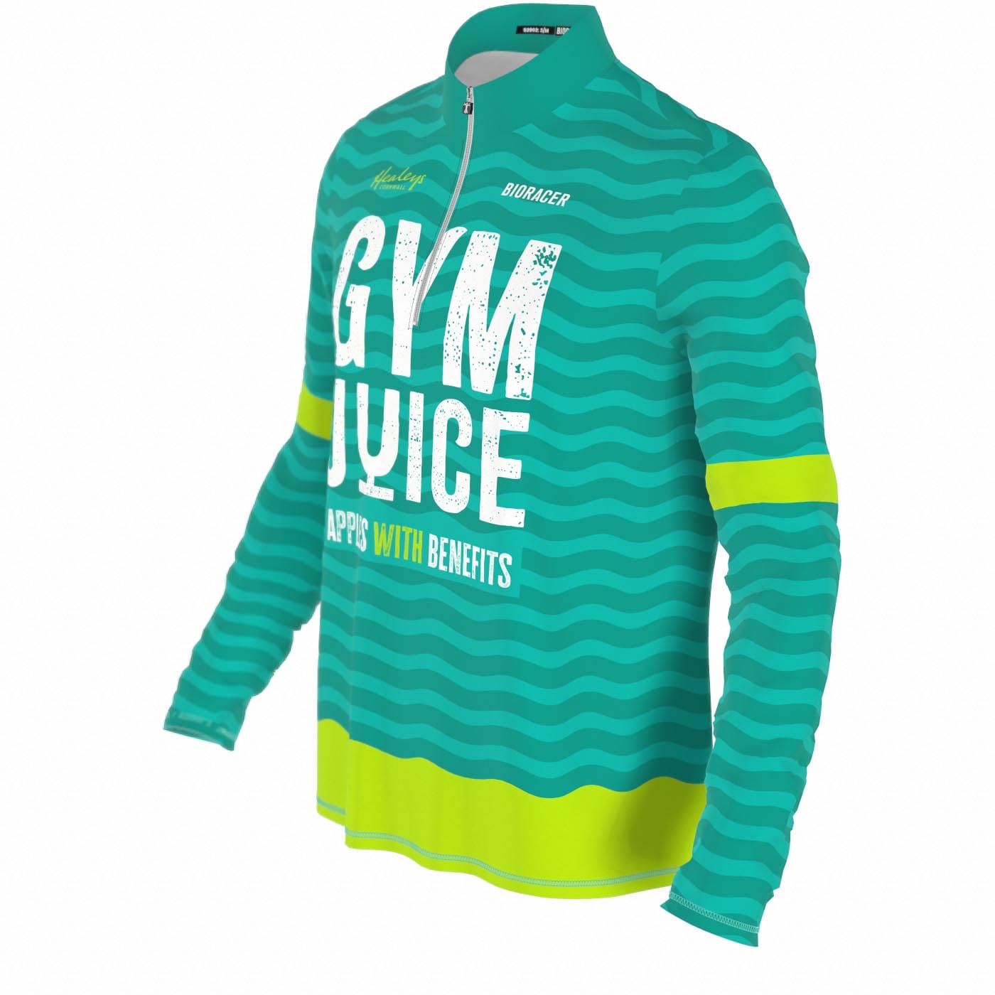 Saint Piran Service Course long Sleeve Jersey Healeys Gym Juice - Athletics Thermal Long Sleeve Shirt