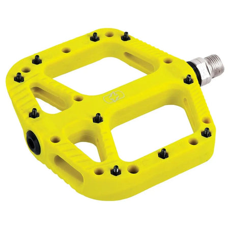 Saint Piran Service Course MTB Pedals Yellow Oxford Loam 20 Nylon Flat Pedal