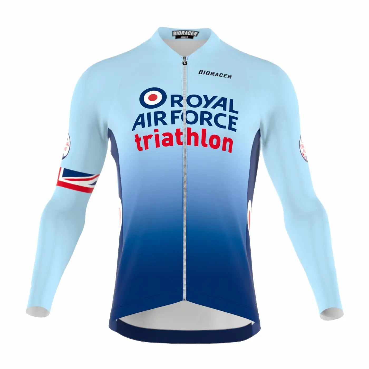 Saint Piran Service Course long Sleeve Jersey RAF Triathlon Long Sleeve Cycling Jersey
