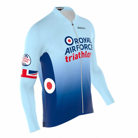 Saint Piran Service Course long Sleeve Jersey RAF Triathlon Long Sleeve Cycling Jersey