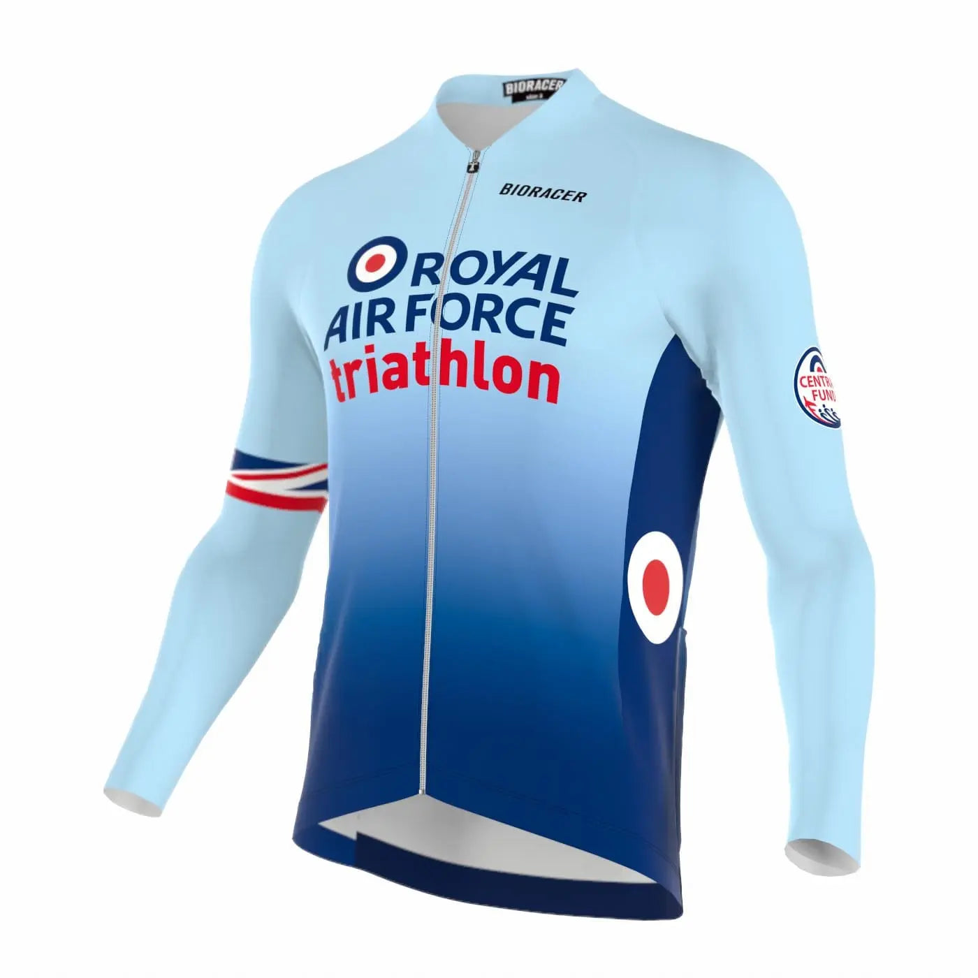 Saint Piran Service Course long Sleeve Jersey RAF Triathlon Long Sleeve Cycling Jersey