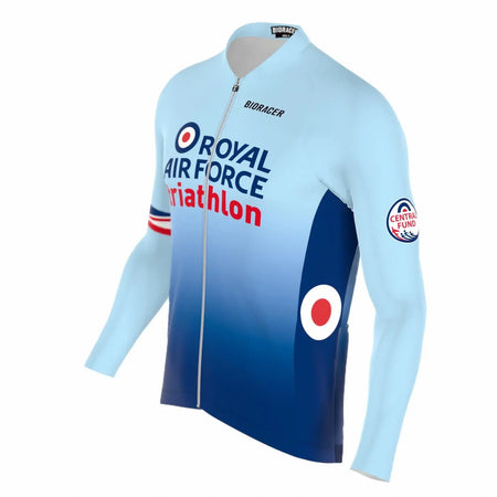 Saint Piran Service Course long Sleeve Jersey RAF Triathlon Long Sleeve Cycling Jersey