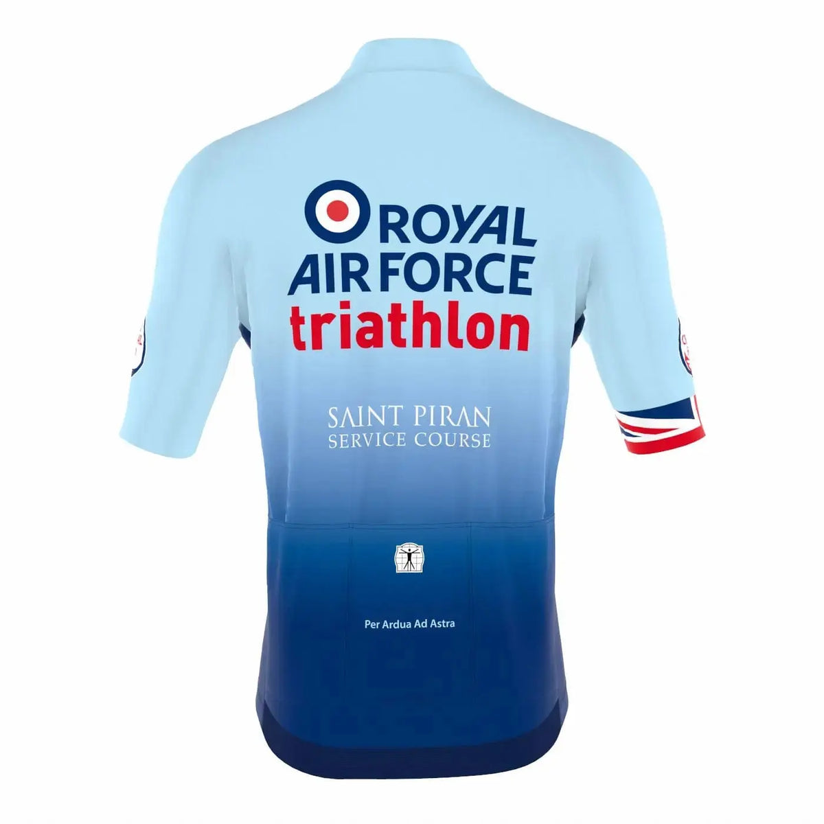 Saint Piran Service Course Short Sleeve Jersey RAF Triathlon Short Sleeve Jersey - Casual Fit