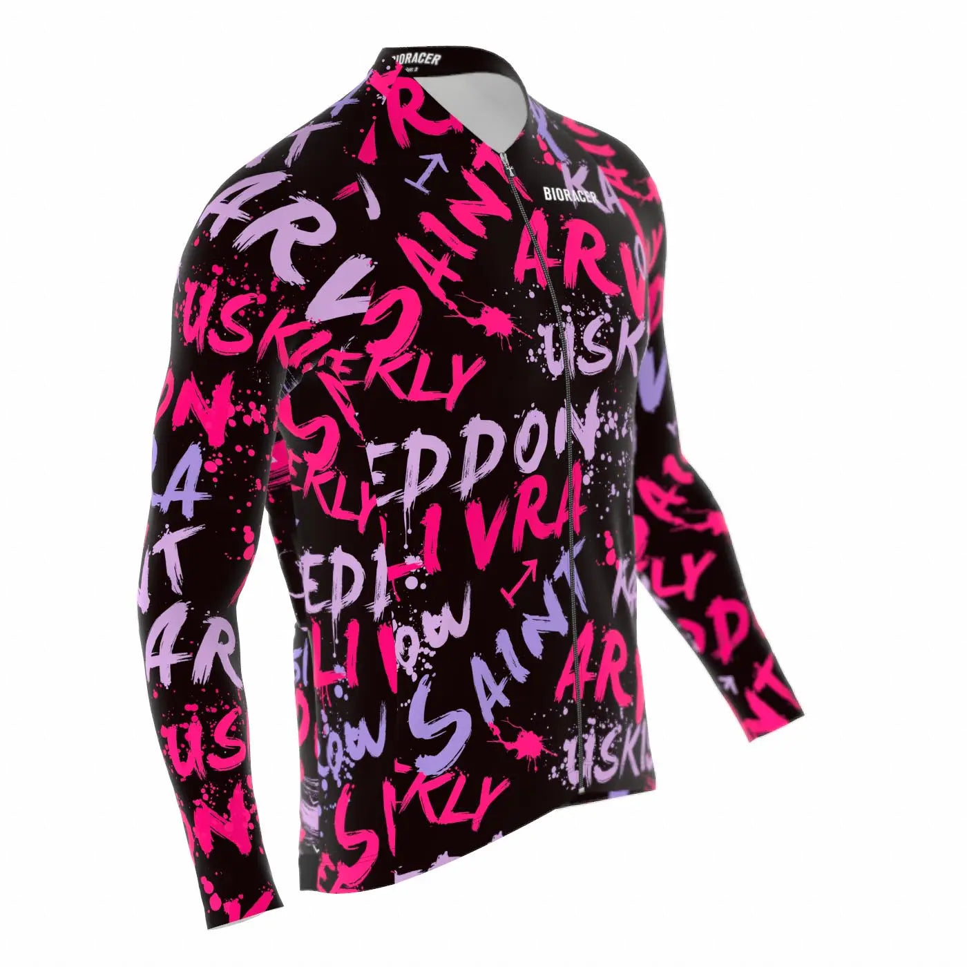 Saint Piran Geddon Pink Long Sleeve Cycling Jersey Saint Piran Service Course