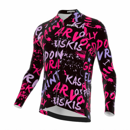 Saint Piran Geddon Pink Long Sleeve Cycling Jersey Saint Piran Service Course
