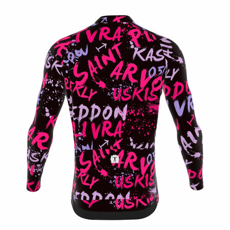 Saint Piran Geddon Pink Long Sleeve Cycling Jersey Saint Piran Service Course