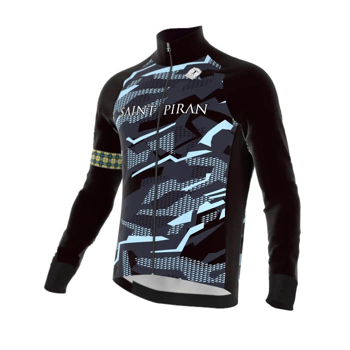 Saint Piran Service Course long Sleeve Jersey Saint Piran Gravel Blue Thermal Long Sleeve Cycling Jersey
