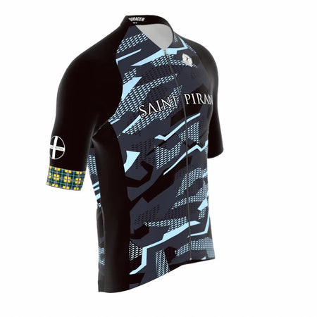 Saint Piran Service Course Icon Short Sleeve Jersey Saint Piran Gravel Jersey 'Blue'