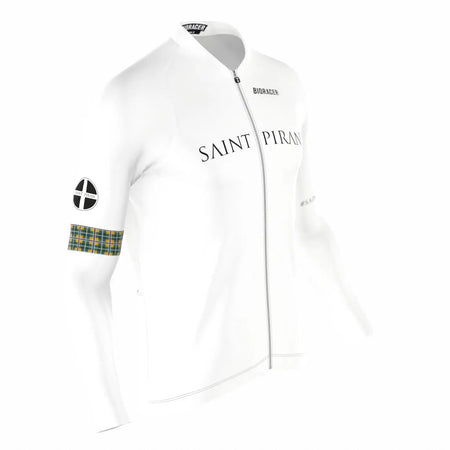 Saint Piran Service Course long Sleeve Jersey Saint Piran 'OG' White Long Sleeve Jersey
