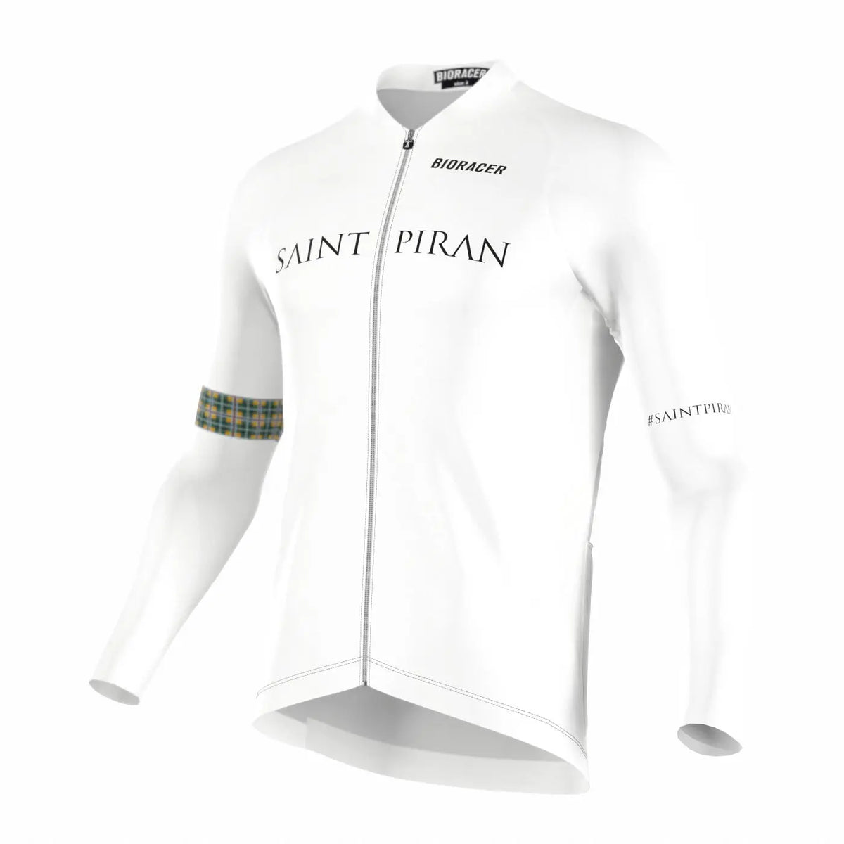 Saint Piran Service Course long Sleeve Jersey Saint Piran 'OG' White Long Sleeve Jersey