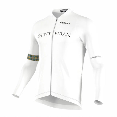 Saint Piran Service Course long Sleeve Jersey Saint Piran 'OG' White Long Sleeve Jersey