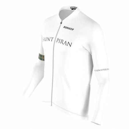 Saint Piran Service Course long Sleeve Jersey Saint Piran 'OG' White Long Sleeve Jersey