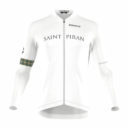 Saint Piran Service Course long Sleeve Jersey Saint Piran 'OG' White Long Sleeve Jersey