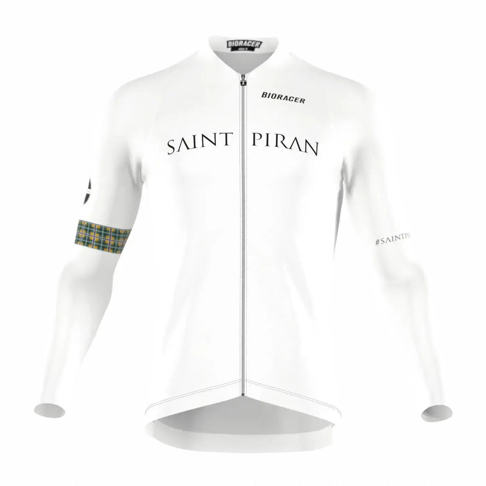 Saint Piran Service Course long Sleeve Jersey Saint Piran 'OG' White Long Sleeve Jersey